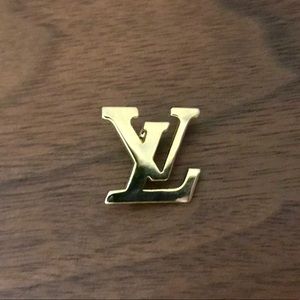 Louis Vuitton Gold Staff Scarf / Lapel Pin
